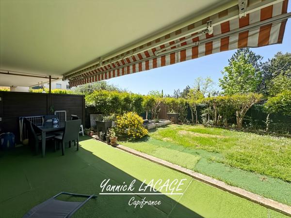 Appartement T3 en rez-de-jardin avec 108 m² d’extérieur, exposé Sud-Ouest, parking et résidence sécurisée MARSEILLE 13EME ARRONDISSEMENT (13)