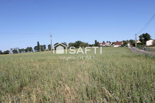 Terrain constructible 906m2 plat vue dégagée