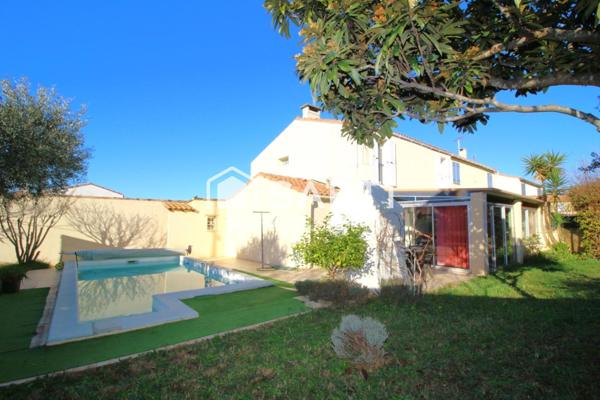 Maison R+1 de 90 m² avec piscine, garage et studio