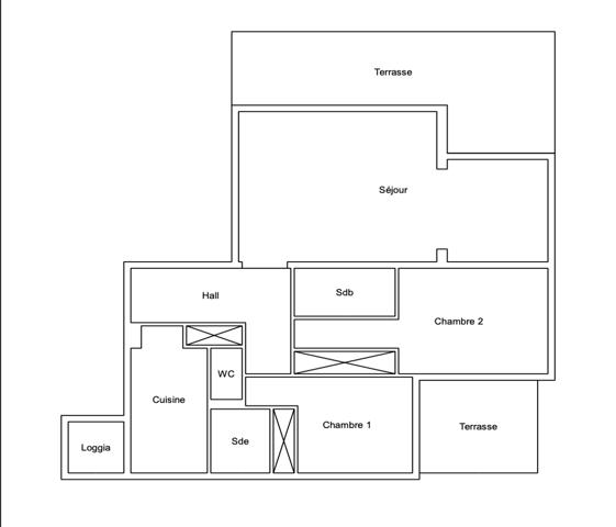 Cannes  : Grand 3 pièces de 98 m2, avec terrasse, garage et piscine