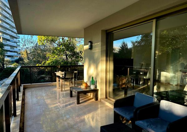 Cannes  : Grand 3 pièces de 98 m2, avec terrasse, garage et piscine