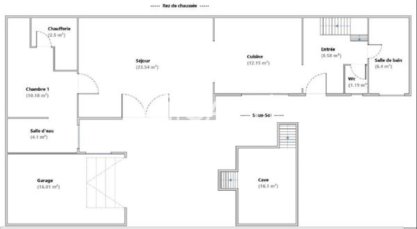 Maison de ville familiale avec terrasse et garage