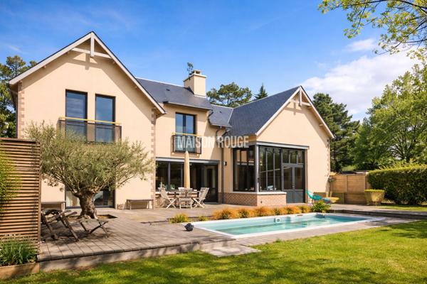 Saint-Briac: Maison d'architecte récente avec piscine, au calme