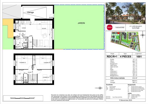 NEUF - maisons de 3 à 4 pièces avec jardin à partir de 239 000€