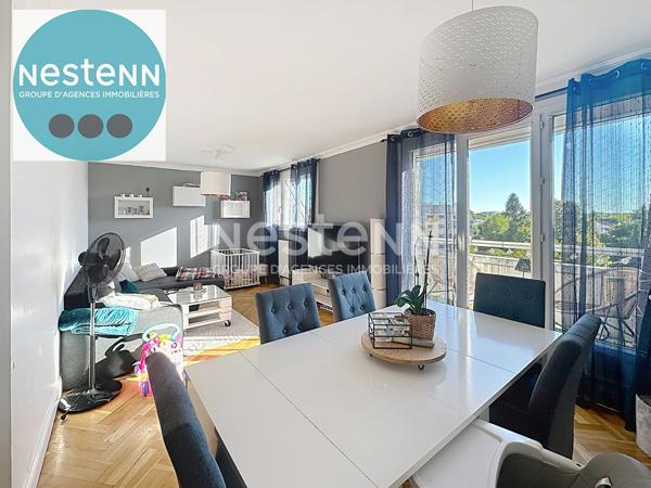 Appartement 4 pièces à vendre à Blois - Secteur Chavy, dernier étage avec vue dégagée