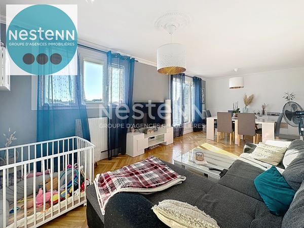 Appartement 4 pièces à vendre à Blois - Secteur Chavy, dernier étage avec vue dégagée