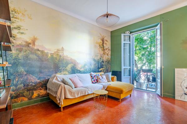 Nice (06000) Charmant 3 pièces (Vue jardin)