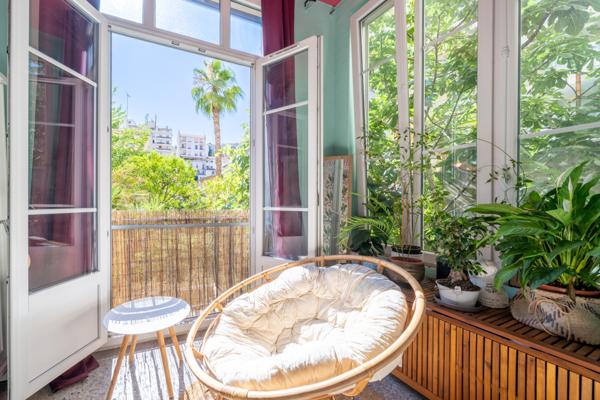 Nice (06000) Charmant 3 pièces (Vue jardin)