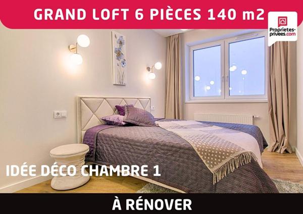 Grand loft 6 pièces 140 m2 à rénover - Amiens centre