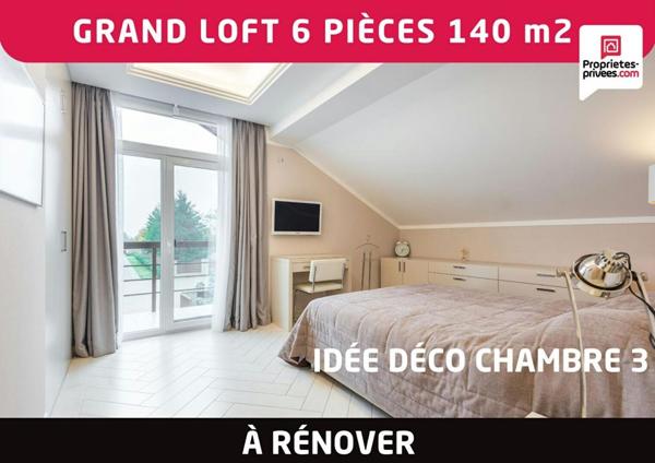 Grand loft 6 pièces 140 m2 à rénover - Amiens centre