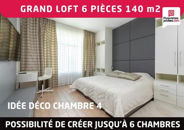 Grand loft 6 pièces 140 m2 à rénover - Amiens centre