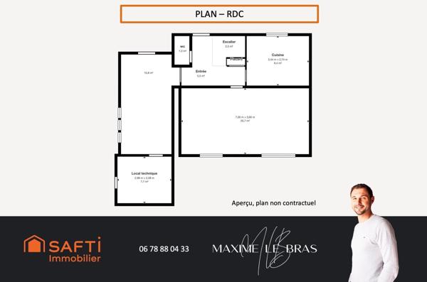 Maison 5 pièces 98 m2 Concarneau Rive gauche