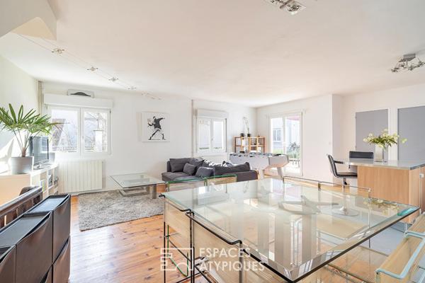 Duplex dans un ancien atelier avec terrasse quartier Neudorf