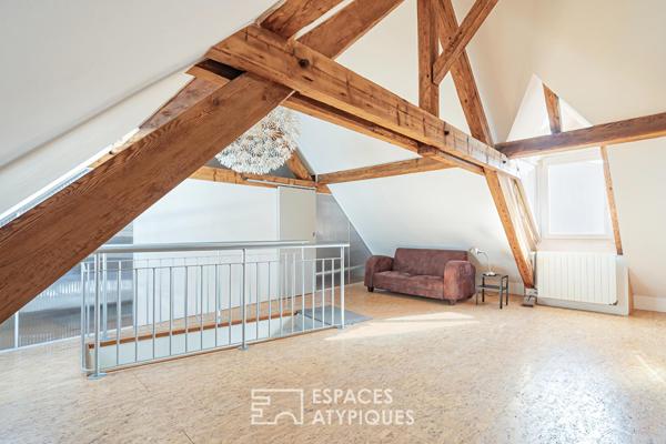 Duplex dans un ancien atelier avec terrasse quartier Neudorf