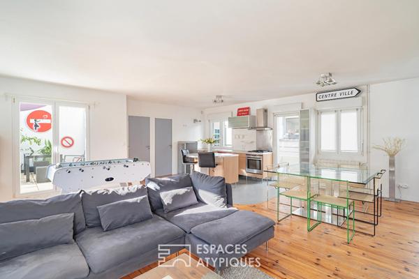 Duplex dans un ancien atelier avec terrasse quartier Neudorf