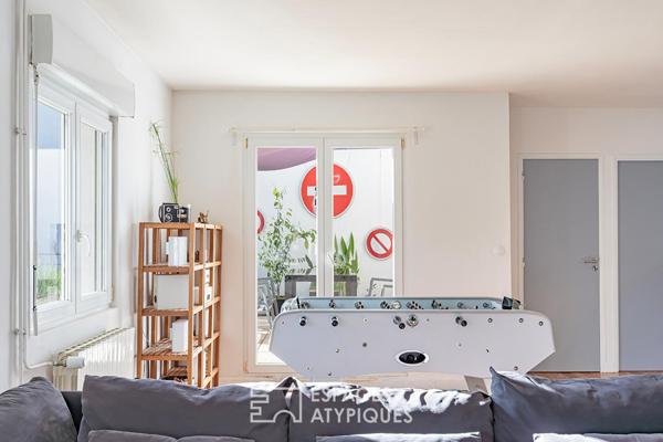 Duplex dans un ancien atelier avec terrasse quartier Neudorf
