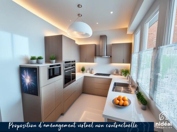 Appartement 103m², 3 chambres avec garage en sous sol