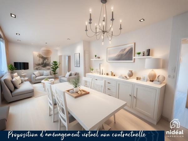 Appartement 103m², 3 chambres avec garage en sous sol