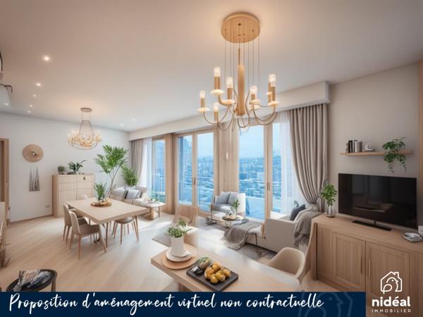 Appartement 103m², 3 chambres avec garage en sous sol