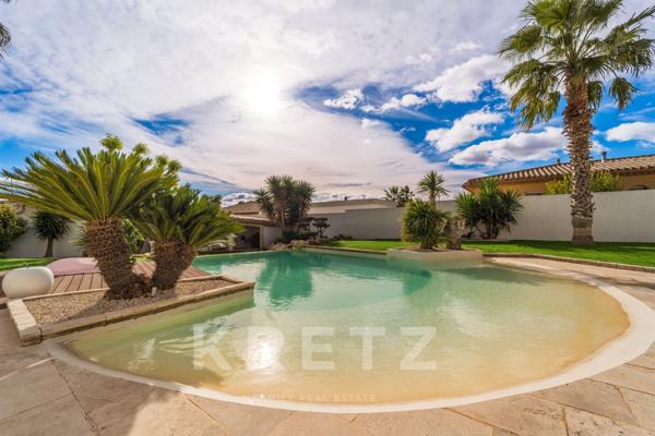 Mas d’architecte avec piscine à débordement aux portes de Béziers
