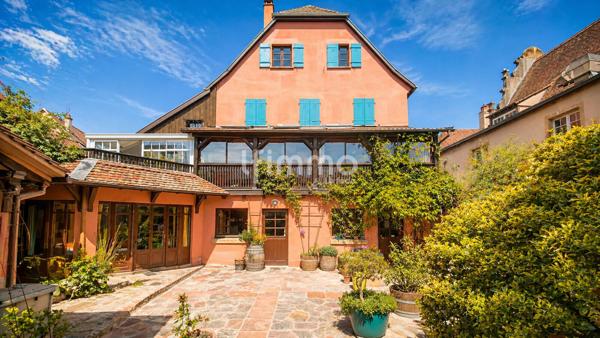 Bien historique : restaurant, cave voutée, cour, jardin, appartements