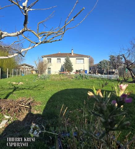 Maison familiale de 109 m² sur grand terrain arboré. Sous-sol complet. Quartier calme à Montauban.