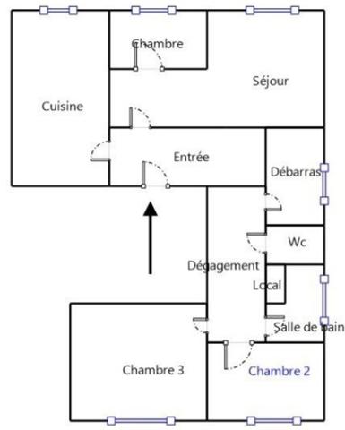 Proche Centre-Ville et bords de Marne-A vendre appartement 4 pièces-87,20m2-3 chambres-traversant- Balcon-