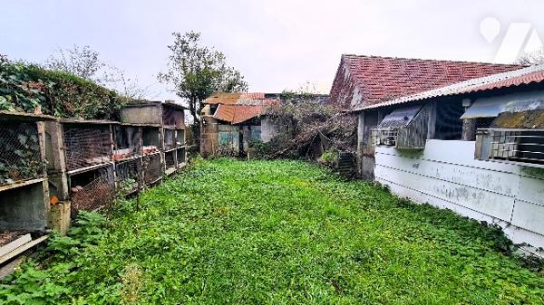Maison 2 ch, grand jardin bord de route