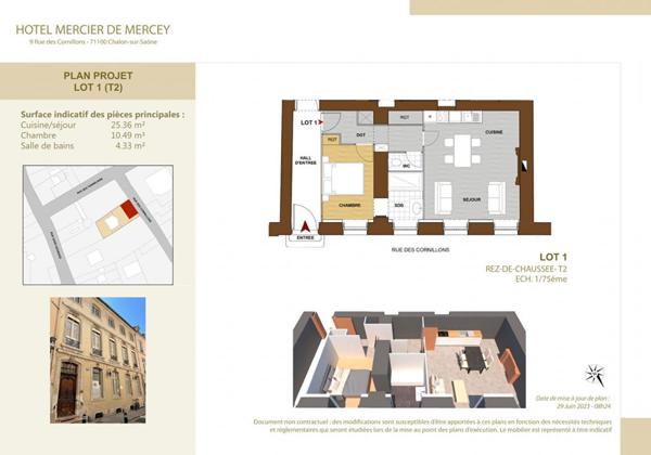 T2  1er étage avec balcon lot 6