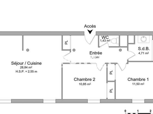Location Appartement 3 pièces 65.49 m² - 105, RUE DU PERE DE LA CROIX Poitiers 86000