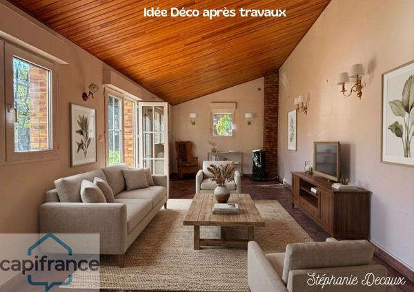 FOURMIES CENTRE-VILLE – Maison semi-plain-pied - 4 chambres - Jardin et dépendances