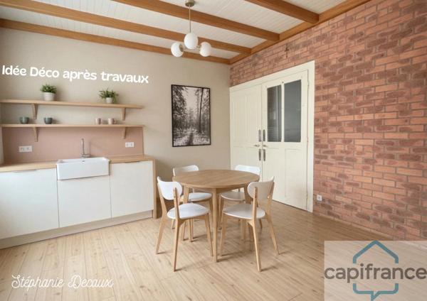 FOURMIES CENTRE-VILLE – Maison semi-plain-pied - 4 chambres - Jardin et dépendances