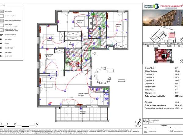 Location Appartement 5 pièces 109.1 m² - 7 RUE ANNE FRANCK Floirac 33270