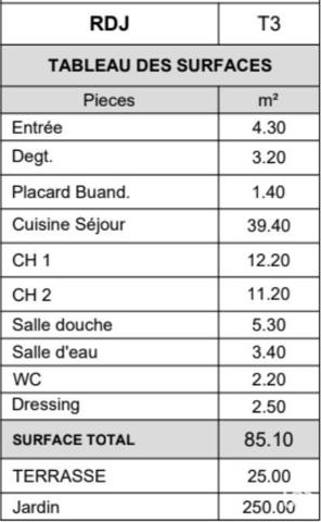 Appartement à vendre 