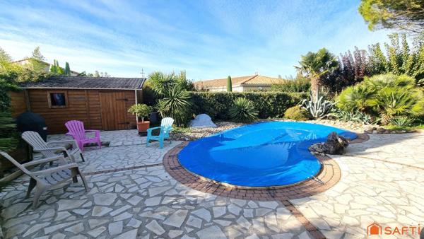 Plain-pied lumineux avec véranda et piscine – à 5 min de la mer