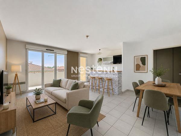 MURET - Appartement T3 lumineux avec balcon, ascenseur et parking