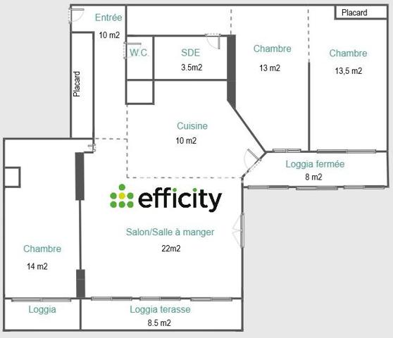 Appartement
         4 pièces
        - 100 m² Exclusivité 269 500 € *