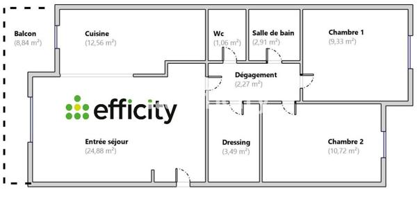 Appartement
         3 pièces
        - 70 m² Exclusivité 220 000 € *