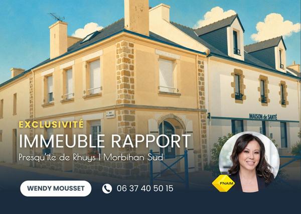 Immeuble de rapport à 3 minutes de la plage et au pied des commerces Morbihan Sud