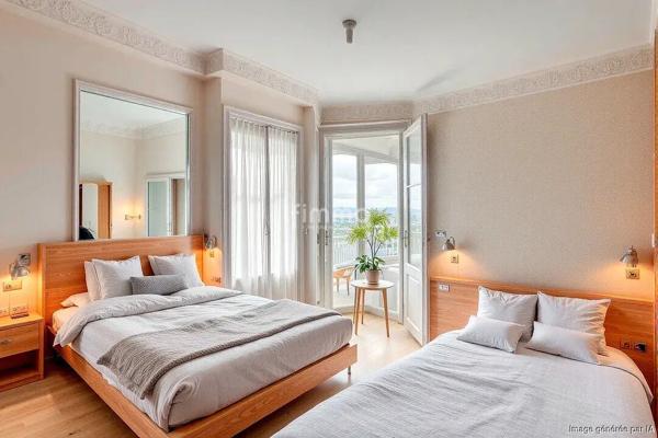 Appartement atypique vue sur Paris