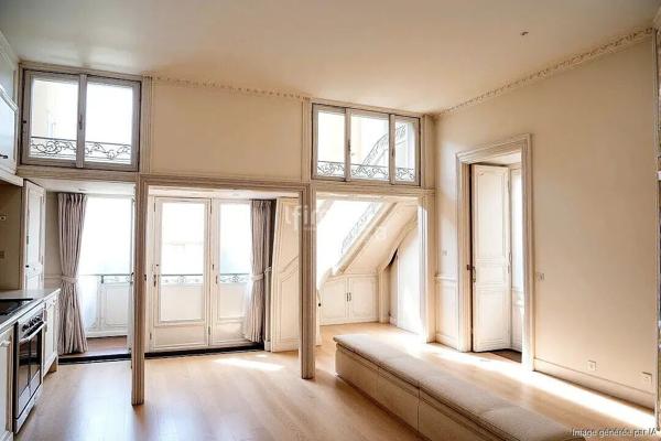 Appartement atypique vue sur Paris