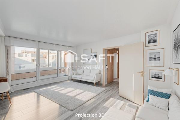 Apt T2, jetée de la chapelle+terrasse+parking+loggia