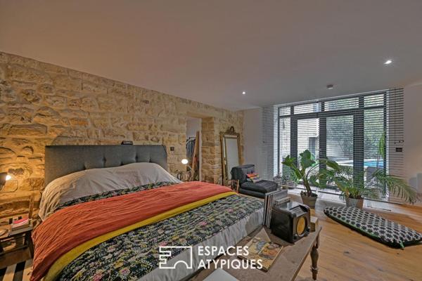 Maison de village aux volumes généreux, avec piscine et garage