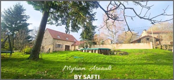 Ancienne grange rénovée 3 chambres garage terrain clos