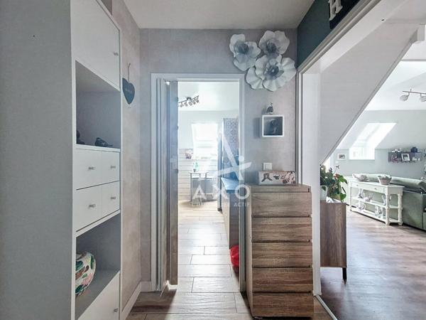 Duplex dernier étage 96 m²  3 chambres  balcon  garage  centre-ville Beauvais