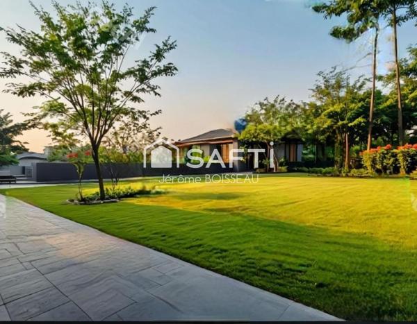 terrain 1532 m2 viabilise en  lisière de foret