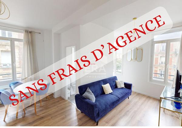 Appartement à louer rénové Le Havre 2 pièces 37 m2 SANS FRAIS de MISE EN LOCATION