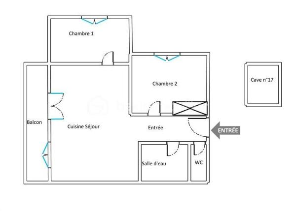 Appartement de 55,30 m²