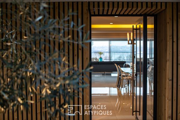 Villa contemporaine avec vue panoramique sur la mer