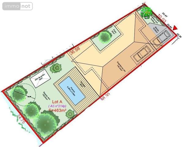 Terrain à Batir à vendre à Le Bouscat en Gironde (33110), ref : 016/978